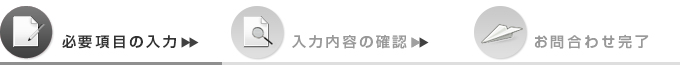 必要項目の入力